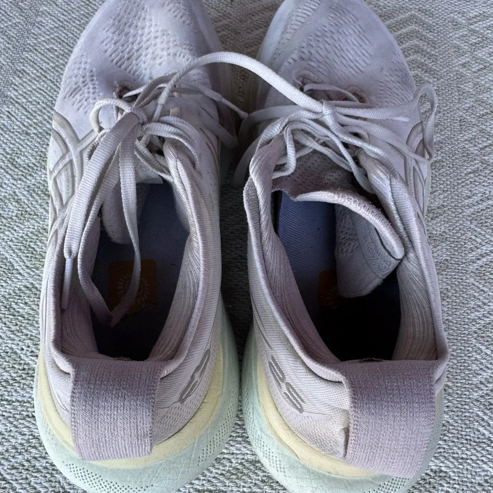 Size 8.5 - Asics Gel Nimbus 25 Womens Running‎ Shoes 1012B356 White Sneakers